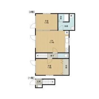 🎎☆江別・２LDK☆🎍　ペット可の戸建タイプのお部屋^_^日当たりも良しでリビングも広めですよ(┬┬﹏┬┬) - 江別市