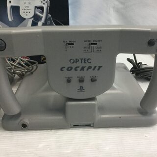 プレイステーション専用 ステアリング型アナログコントローラー コックピット SLPH-00024の画像