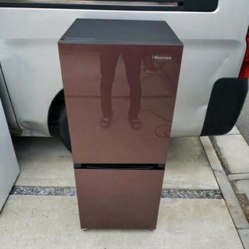 HISENCE ハイセンス 2ドア 冷凍冷蔵庫 134L HR-G13A-BR 2019年製