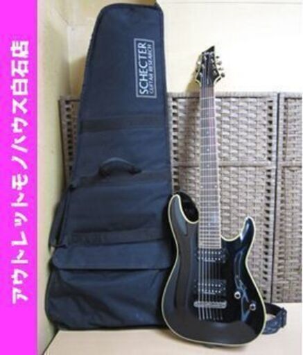 シェクター エレキギター AD-C7 ブラックジャック 7弦 ギグバッグ付き 音出し確認済み Schecter BLACKJACK Diamond Series 札幌 白石区 東札幌