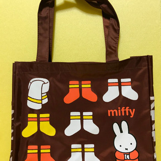 【中古品】ミッフィー　トートバッグ　（濃茶系）