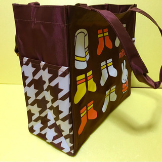 【中古品】ミッフィー　トートバッグ　（濃茶系）の画像