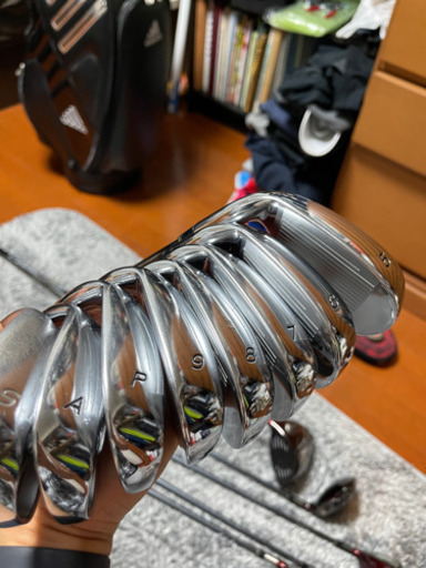 ゴルフクラブ（パター付き）キャディバッグセット　Taylormade　odyssey　adidas