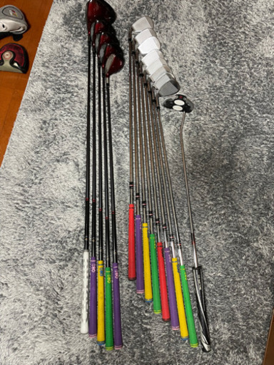 ゴルフクラブ（パター付き）キャディバッグセット　Taylormade　odyssey　adidas