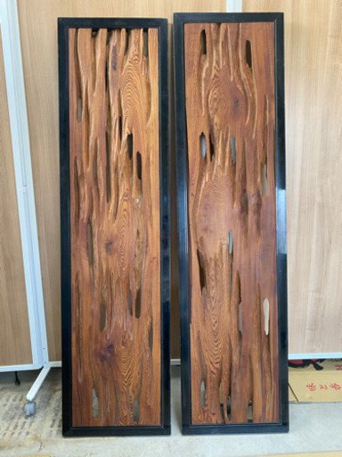 【値下・超美品】6/10迄 屋久杉欄間2枚セット(単品購入もok)