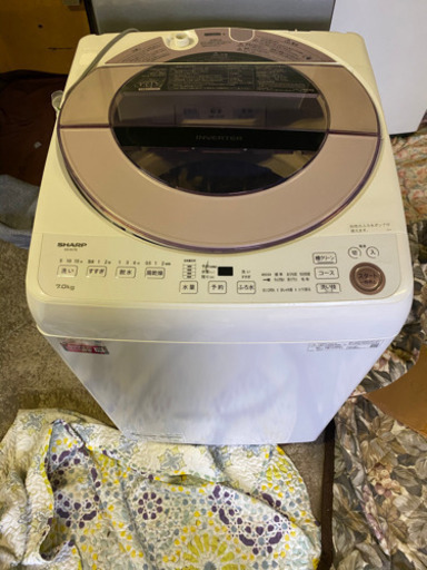 全自動洗濯機　SHARP 7.0kg 2020年製　美品