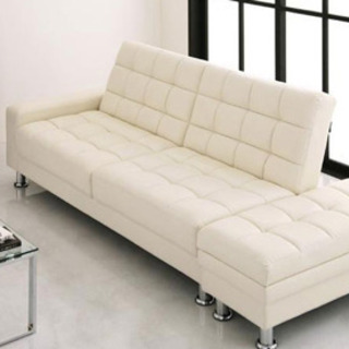 デザイナーズソファベッド（3人掛け・白）