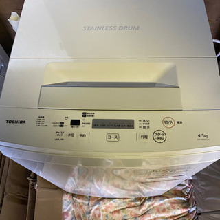 全自動洗濯機　TOSHIBA 4.5kg 2020年製　美品