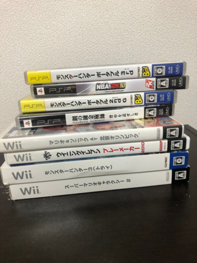 Wii、PSPゲームソフト・8枚セット