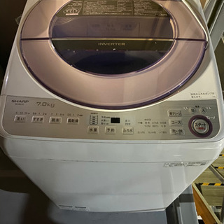 全自動洗濯機　SHARP 7.0kg 2019年製　美品