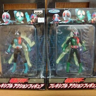 バンプレスト　仮面ライダー　フレキシブルアクションフィギュア　全4種　未開封品　非売品の画像