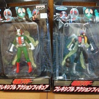 バンプレスト　仮面ライダー　フレキシブルアクションフィギュア　全4種　未開封品　非売品の画像