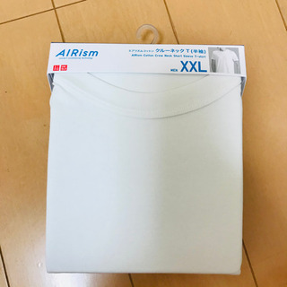 ●新品未開封● 5枚　ユニクロ メンズ エアリズムコットンクルー...