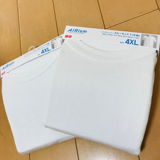 ●新品未開封● 2枚　ユニクロ メンズ エアリズムコットンクルー...