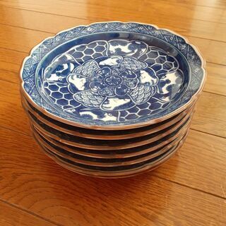 中皿 和柄陶器7枚の画像
