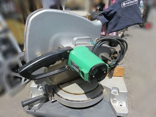 取引中　　　　　　　　　　　　【自社配送は札幌市内限定】HITACHI/日立 C15FB ブレーキ付き卓上丸のこ 通電動作確認OK 中