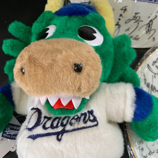 ドラゴンズ　優勝記念額皿　ドアラ　背番号000 ドラゴンのパペットの画像