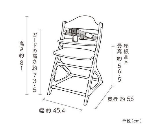 【愛品倶楽部柏店 店頭同時販売中】大和屋(yamatoya) マテルナ ガードタイプ ベビーチェア ハイチェア【問合わせ番号：110-022181 002】