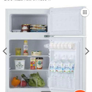 【急募のため値下げします】一人暮らし用冷蔵庫（白）の画像