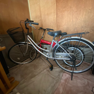 自転車 シルバー ママチャリ