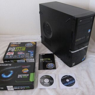 CORE i5 3550  GTX650  電源650w 80plus titanium  前面USB多数ポート　DVDマルチドライブ　OS無し　HDD無し