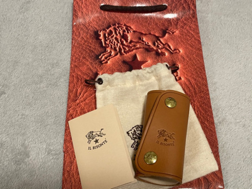 【新品未使用】イルビゾンテ　定番の三つ折りキーケース　ヤケヌメ