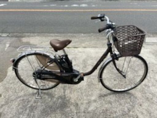 感謝セール 整備済新基準良品 Panasonic 8.9AH VIVIDX 26インチ 3段 充電器、鍵付 LED 電動アシスト自転車W49