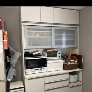 【5/31まで掲載】ニトリ食器棚140と上の収納棚セット