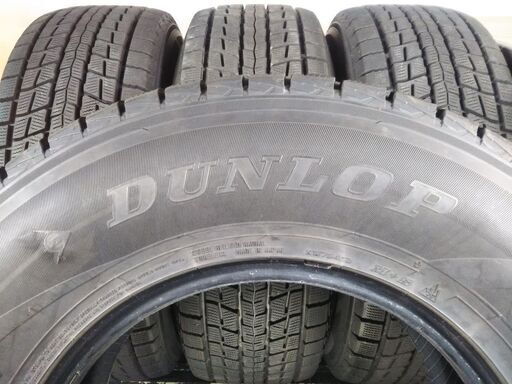 冬16インチ 4WD【点検OK】265/70R16 日本製 ダンロップ SJ8 【富山 手渡しもOK】スタッドレス SJ-8 ランクル プラド サーフ パジェロ 中古 4本