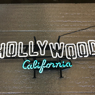 ネオンサイン ハリウッド カリフォルニア HOLLY WOOD (California) ネオン管 ネオンライト 店舗照明 ガレージアメリカン雑貨