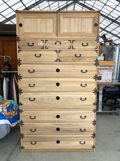三和製作所　桐無垢材　桐タンス　中古