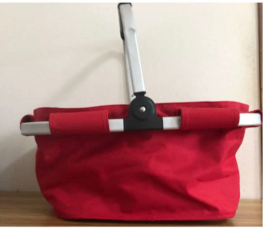 【美品】アウトドア　バスケット　折り畳み　ピクニック　かご