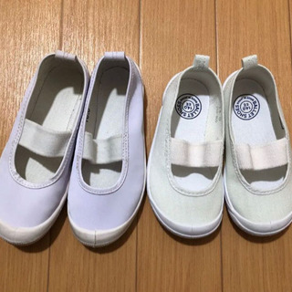 上履き　白　上靴　14 16 サイズ　アキレス