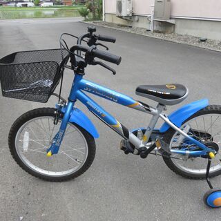 【受け渡し完了】子供用自転車　18インチ　補助輪・スタンド付き
