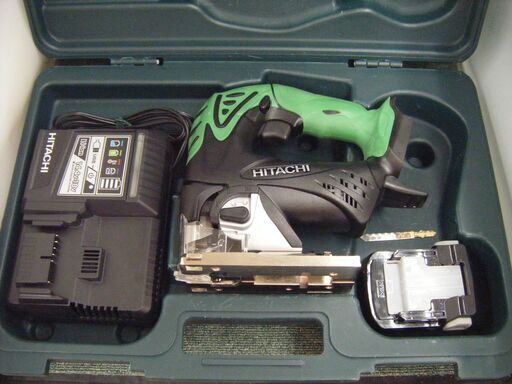 日立　CJ18DSL　ジグソー　バッテリー×1　充電器　フルセット　中古品