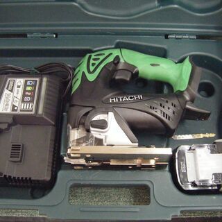 日立　CJ18DSL　ジグソー　バッテリー×1　充電器　フルセット　中古品