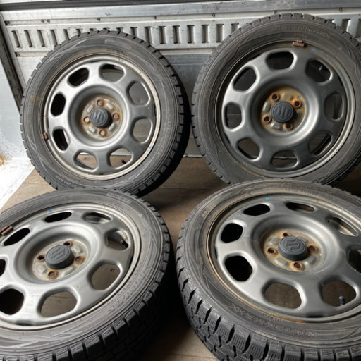 超バリ山　ハスラー純正　15インチ　165/60R15 スタッドレス タイヤ　DUNLOP wM01