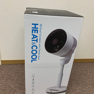 洗濯乾燥　温風機能付　室内換気　サーキュレーター　新品未使用の画像
