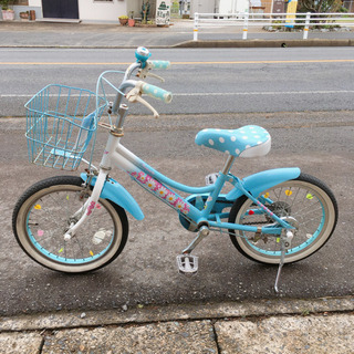 子ども用自転車☆女の子向け☆16インチ☆水色☆鍵なし☆中古品