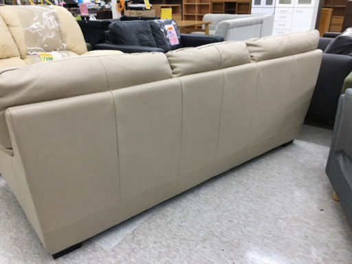 本革3人掛けソファー　イタリア製　italsofa　イタルソファ