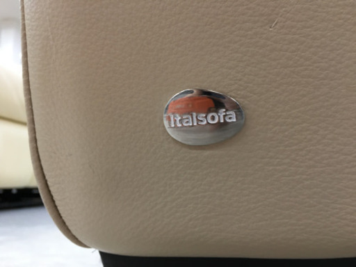 本革3人掛けソファー　イタリア製　italsofa　イタルソファ