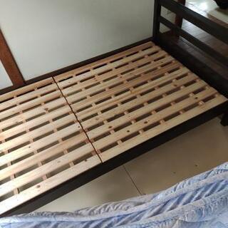 予約中　ニトリ　木製ベッド　西川マットレス付き