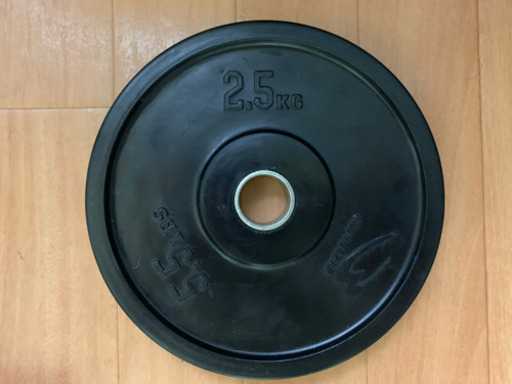 【値下げしました】ラバープレート90kg　ダンベルバー　Wバー