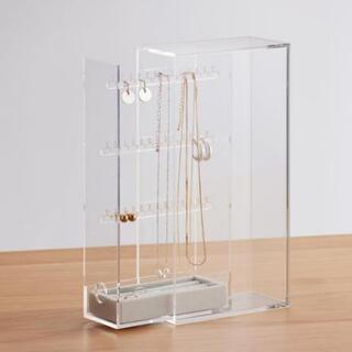 【未使用】無印良品アクリルネックレス・ピアススタンドの画像