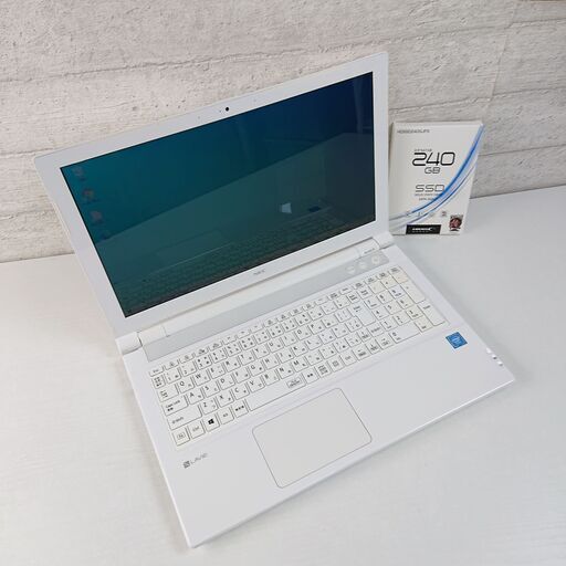 高速起動  NEC NS150/H ノートPC 新品 SSD 240GB Celeron 3865U 1.80GHz 15.6インチ メモリ 8GB パソコン
