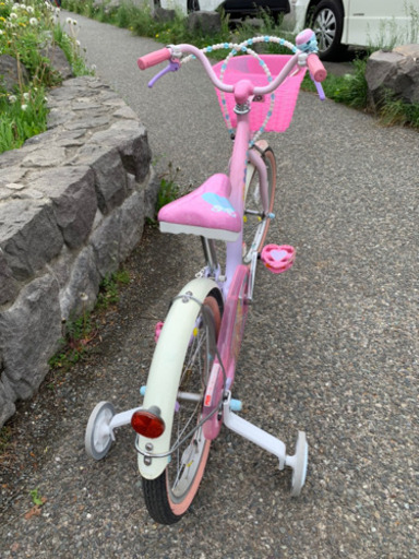 幼児★自転車★【取引中】補助輪★18インチ★女の子★低学年★ディズニープリンセス