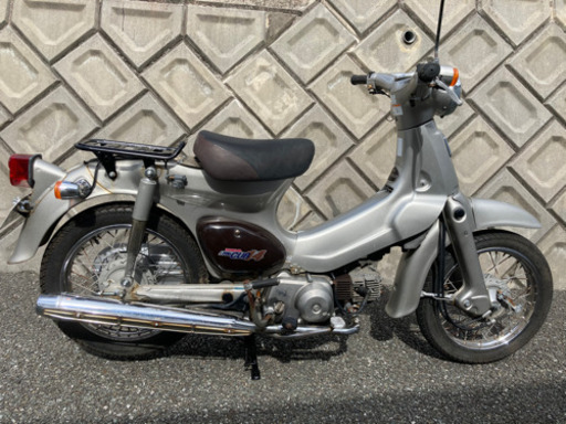 売約済み　ホンダ　リトルカブ　銀　セル無３速　C50 普通に乗れる　カブラ風　福岡市　１