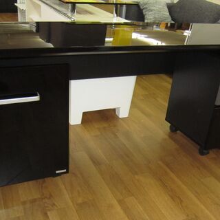 R211 高級 MK Collection 前田家具 ロングデスク、キャビネット・ワゴン3点セット 幅180cm