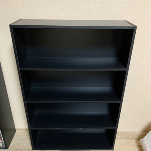 本棚 4段収納 ※3枚目の写真は本を入れた時の見本です