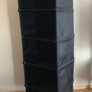 【無料★】IKEAランドリー　可動式ナイロン5段収納ラック